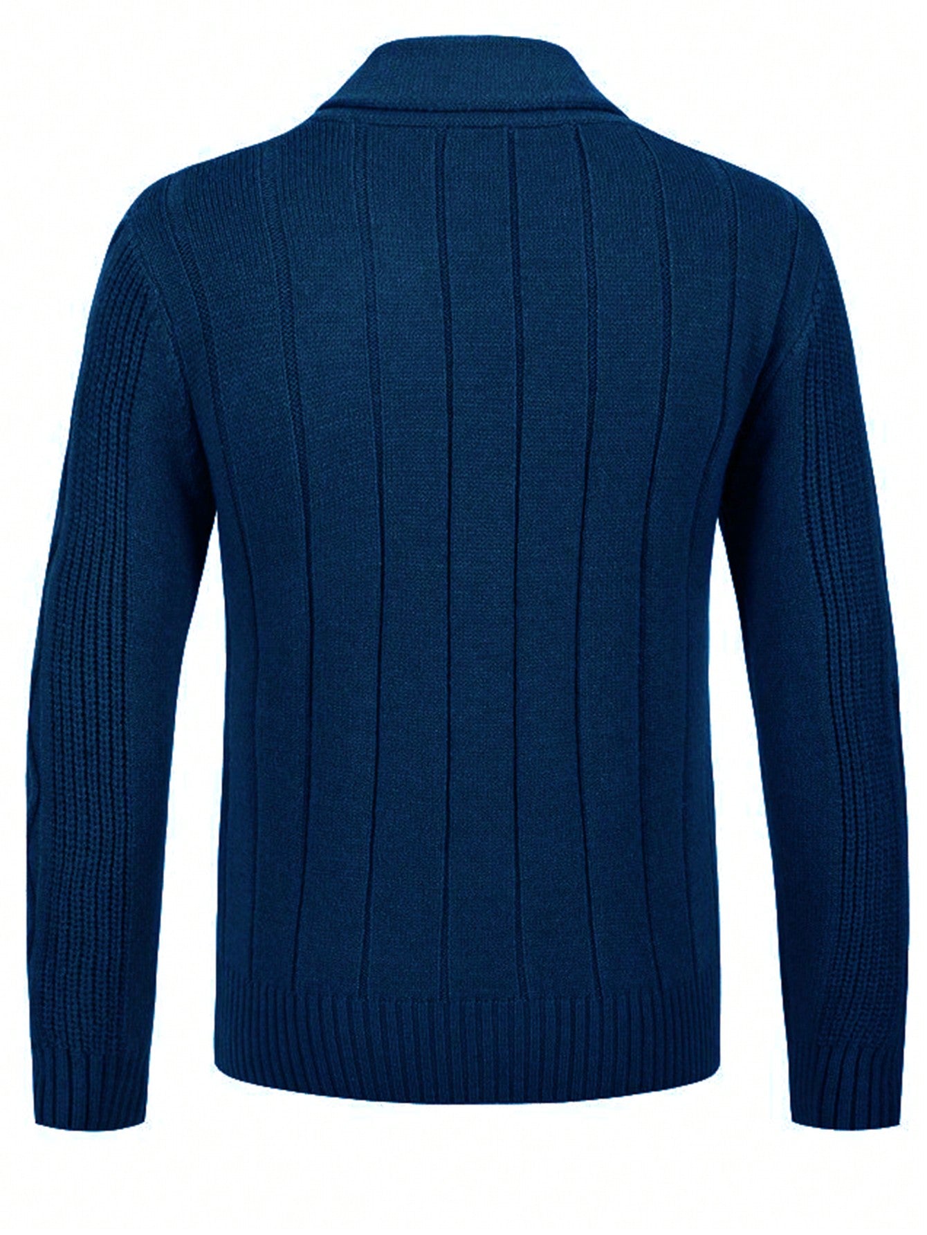 Shawl Collar Cable Knit Cardigan