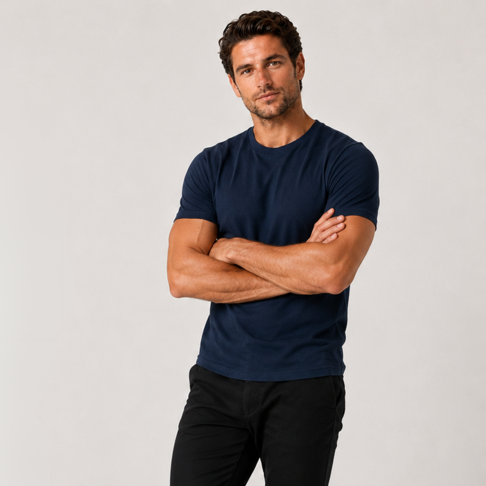 Short Sleeve Crew Style T Shirts For Men