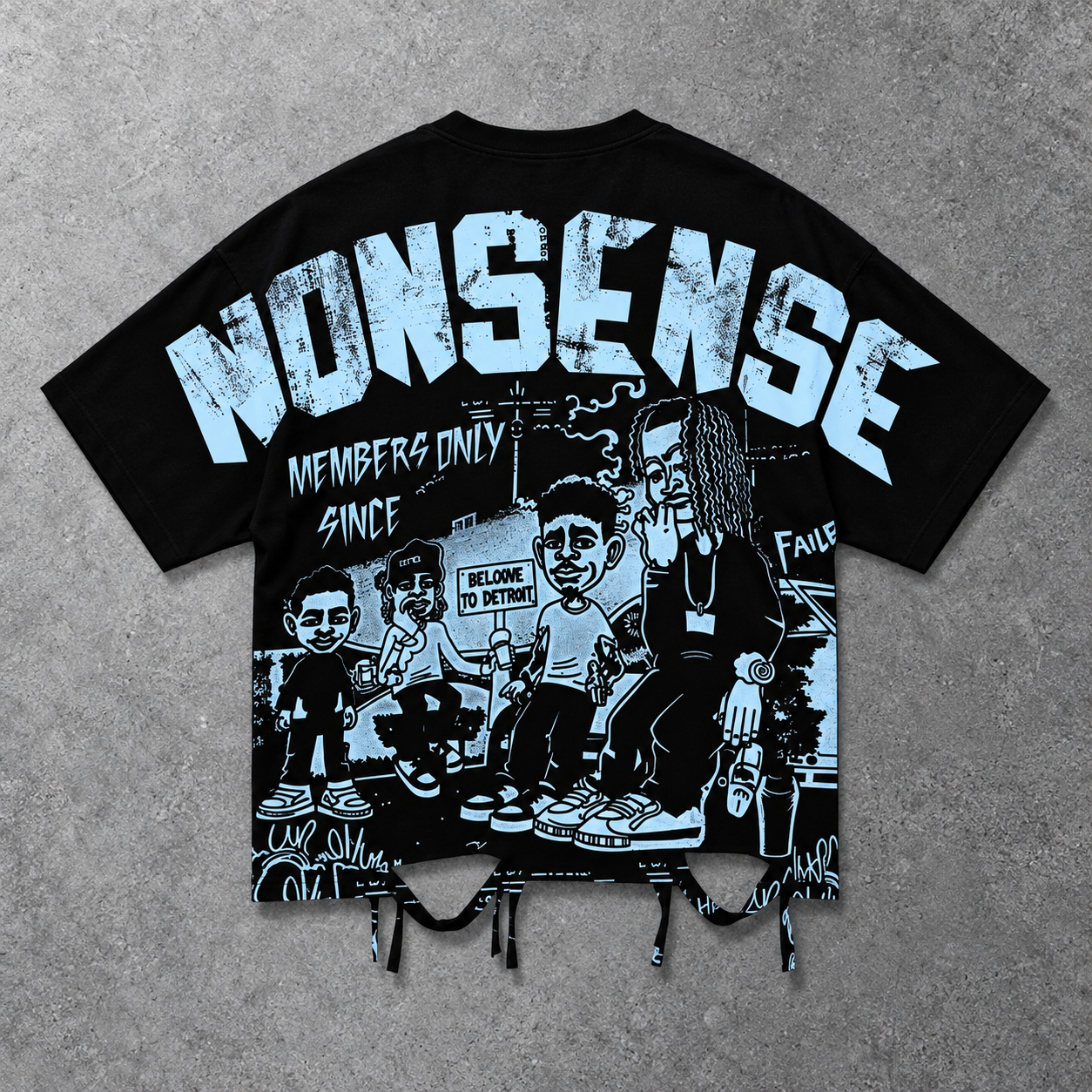 Street Style Batwing Sleeve Graphic T-Shirt For Men