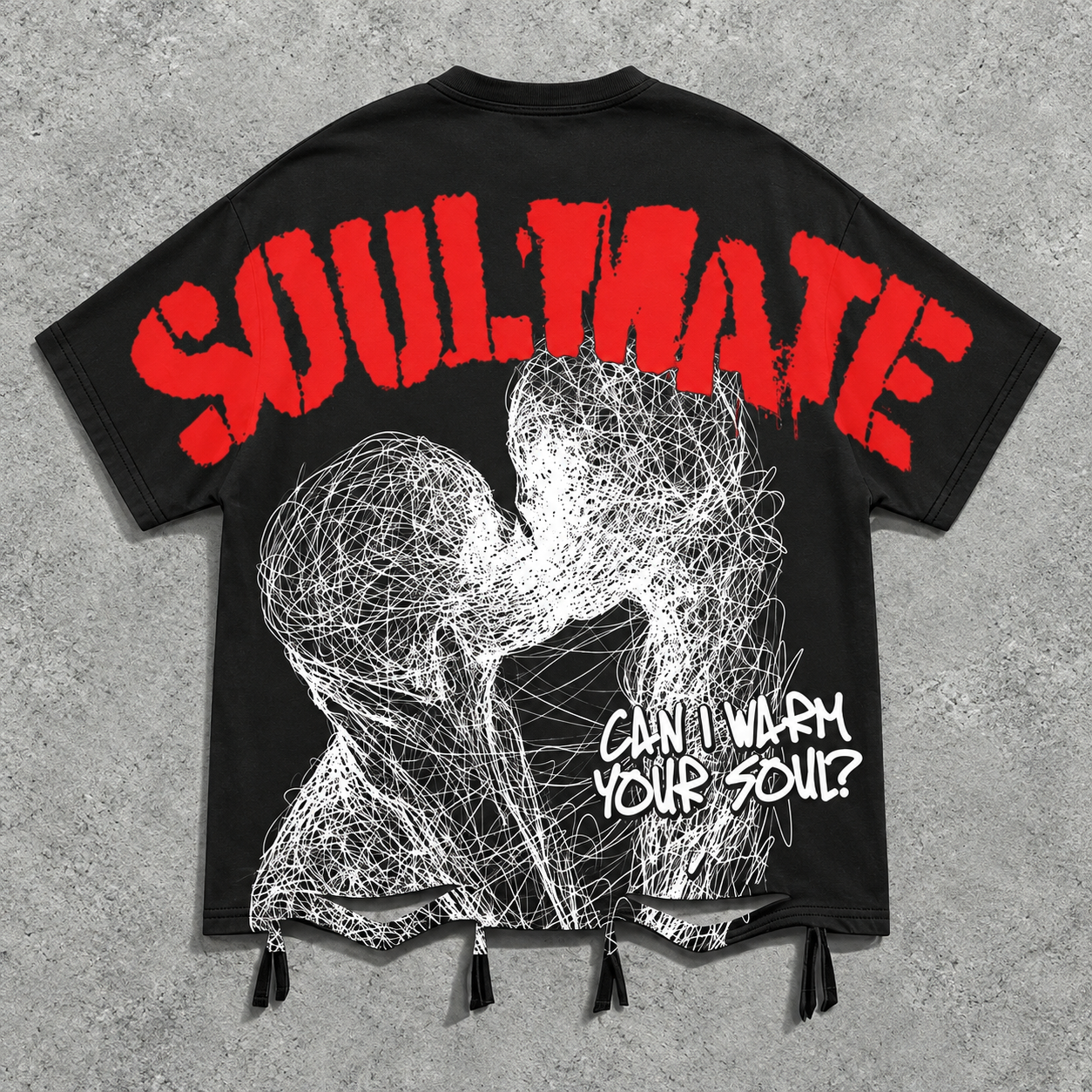 Street Style Batwing Sleeve Graphic T-Shirt For Men