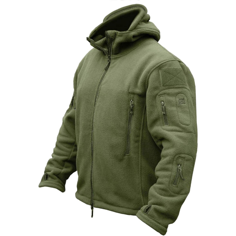 Tactical Fleece Warm Hooded Coat For Men