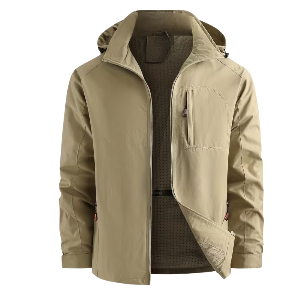 Lightweight Packable Hooded Jacket For Men