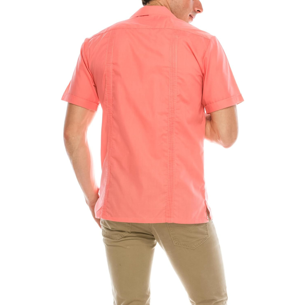 Short Sleeve Casual Wedding Beach Bartender Shirt