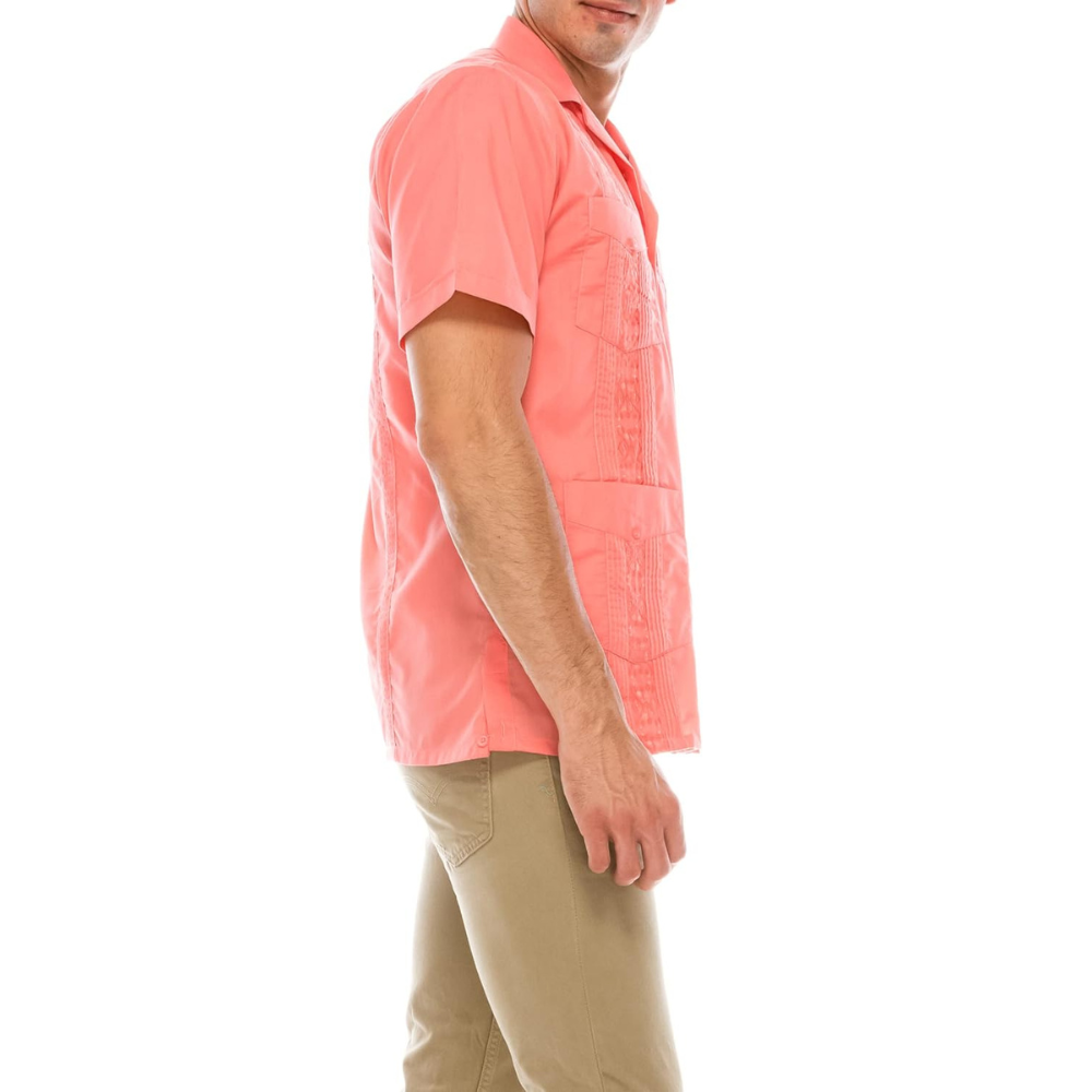 Short Sleeve Casual Wedding Beach Bartender Shirt