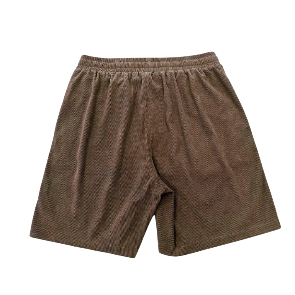 Casual Plain Bermuda Shorts With Drawstring Closure For Men