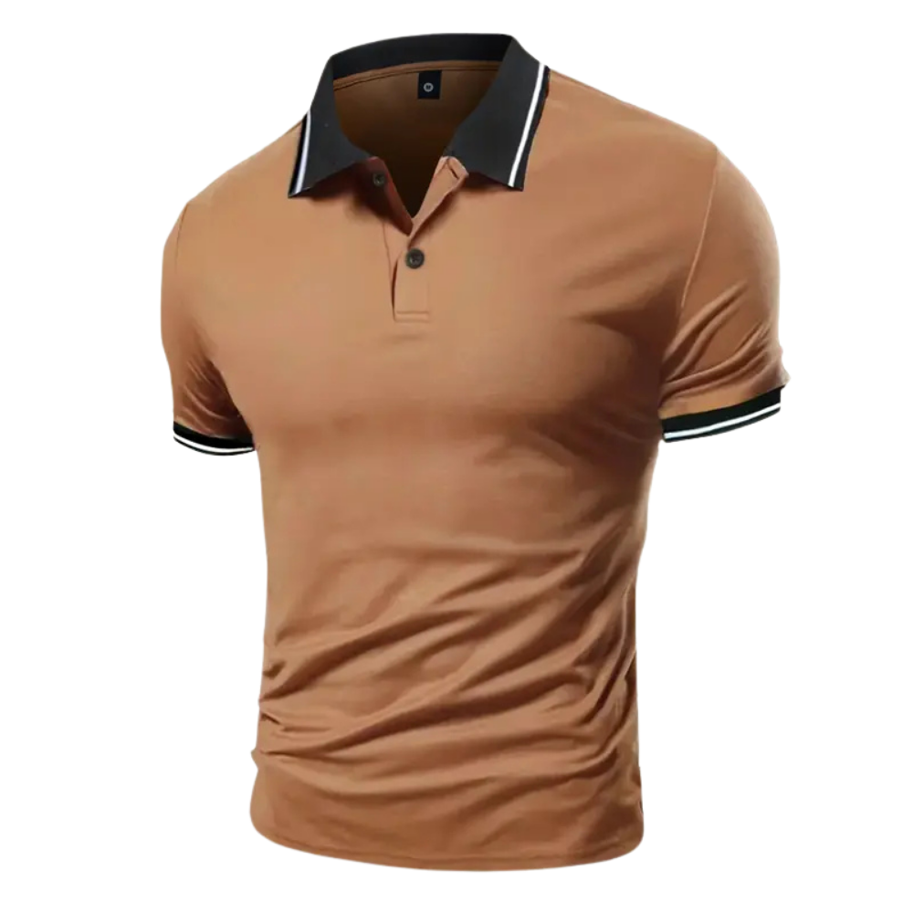 Pack of 3 Short Sleeve Polo T Shirts with Contrast Trim for Men