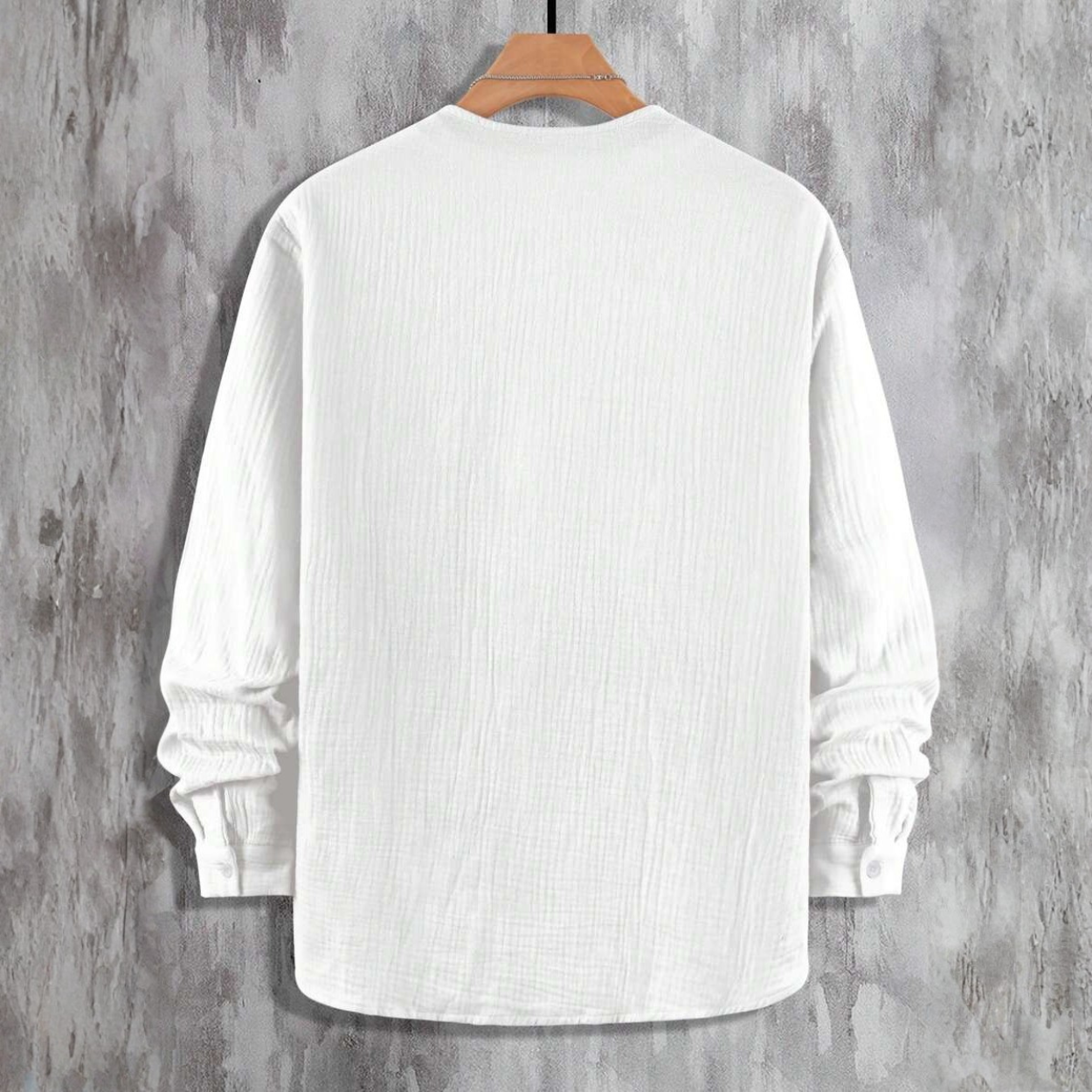 Classic Plain Button Down Holiday Shirt For Men