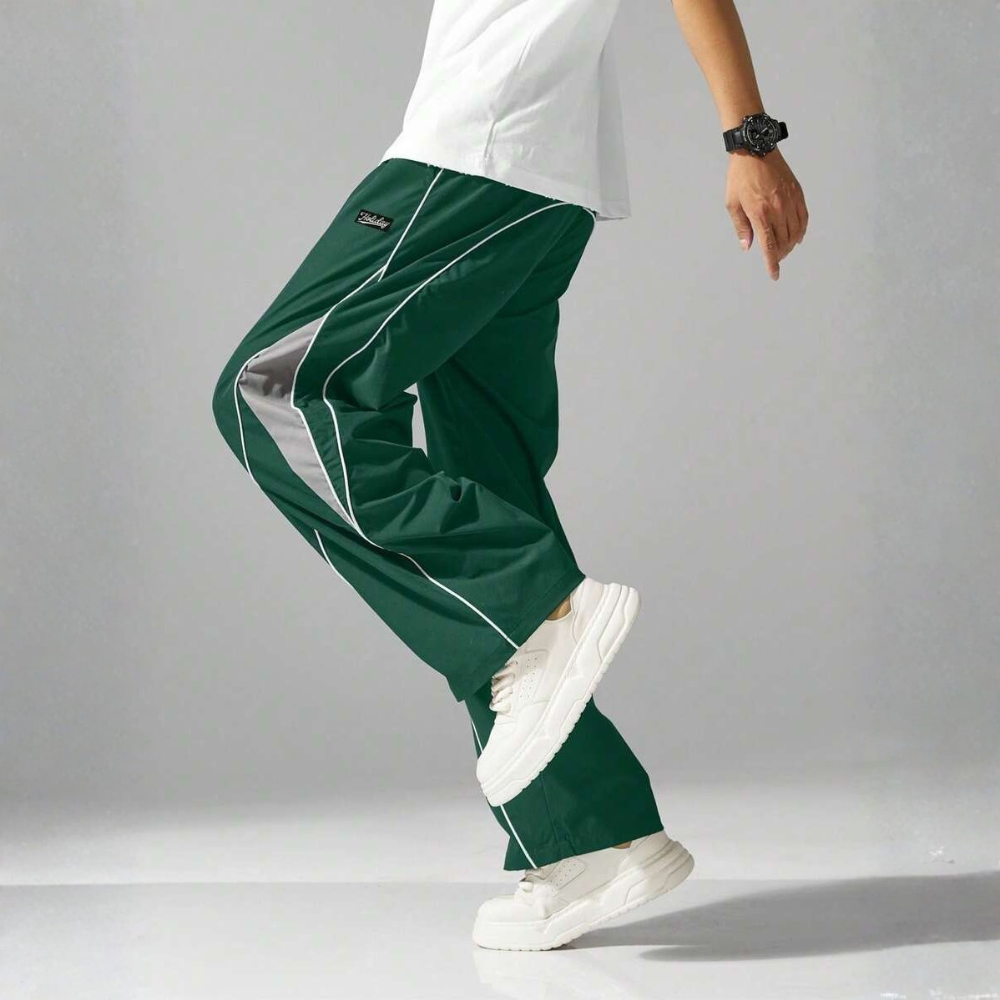 Street Style Sweatpants With Side Stripes Design And Drawstring For Men