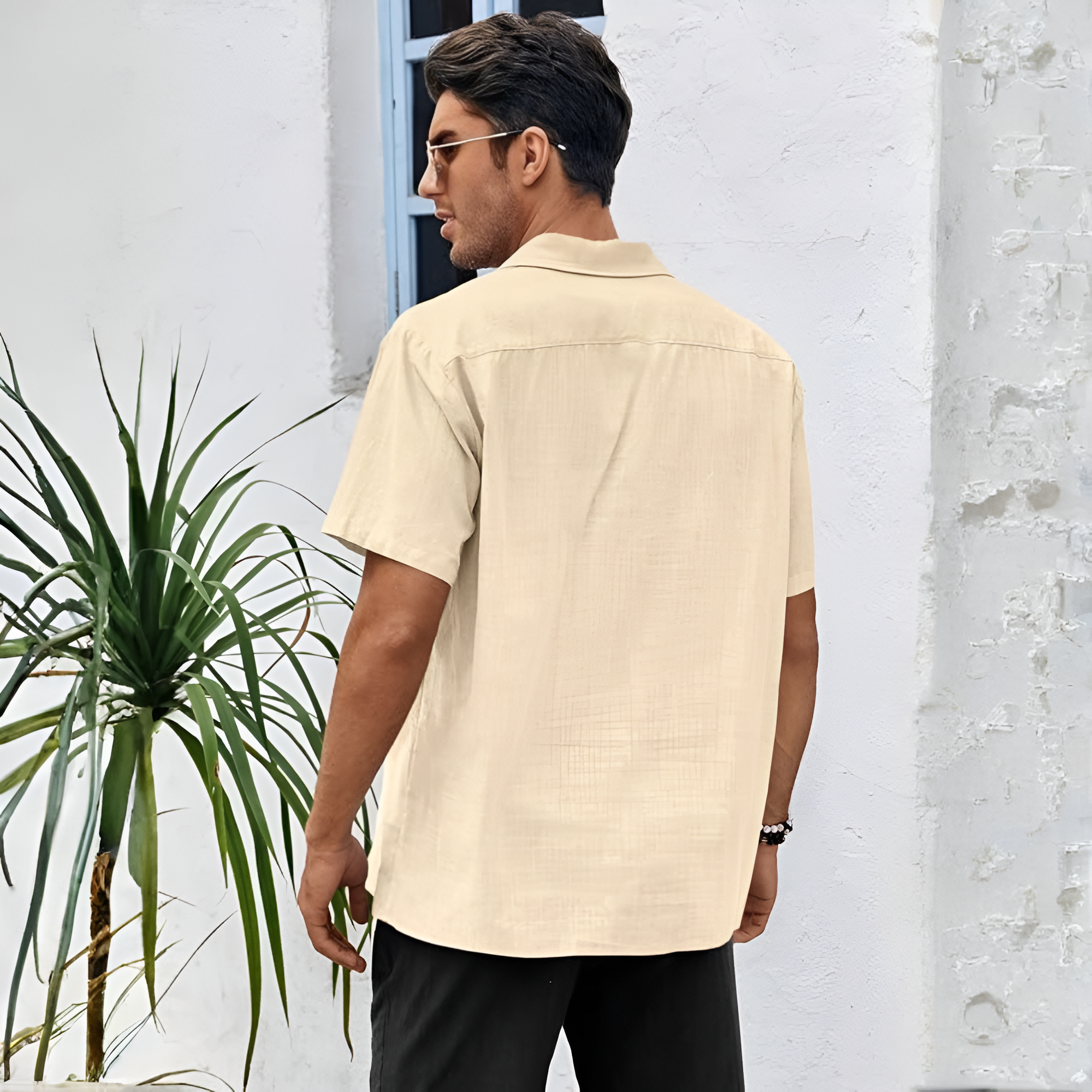 Button Down Short Sleeve Summer Shirt For Men