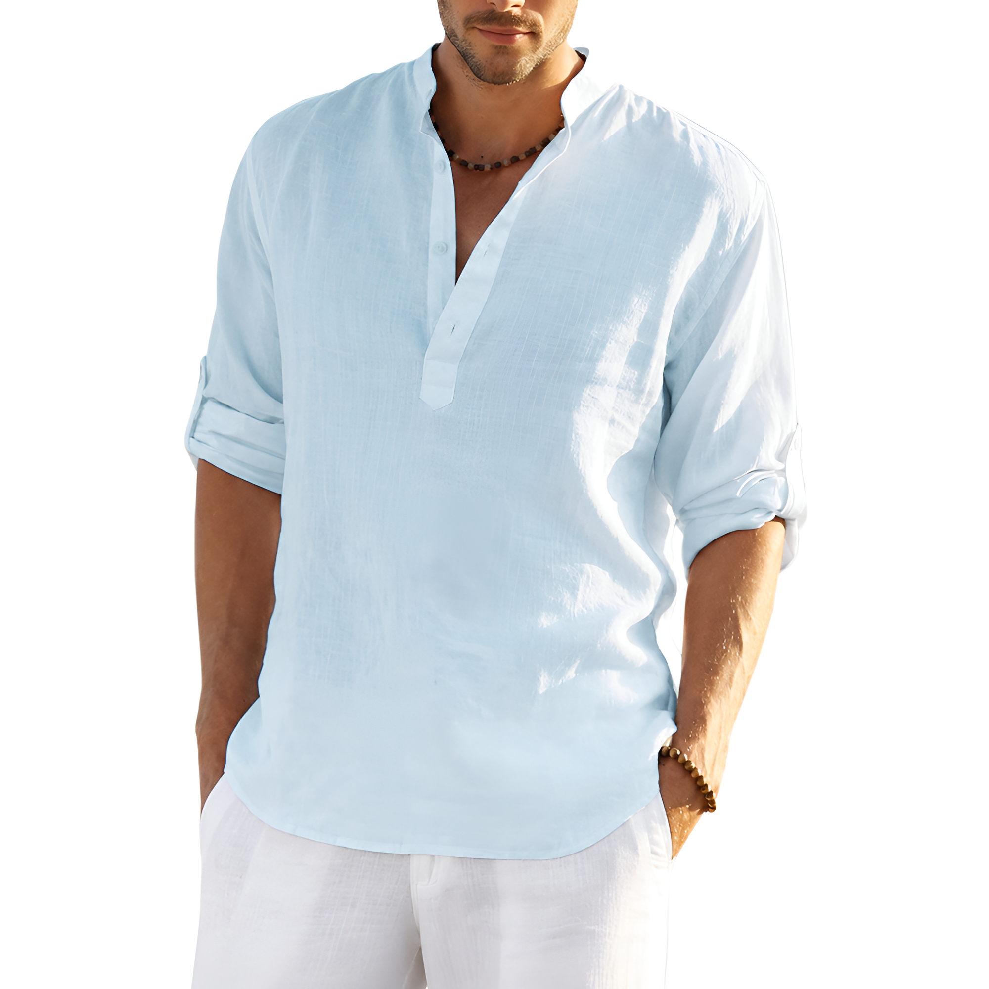 Long Sleeve Hippie Casual Beach TShirts For Men