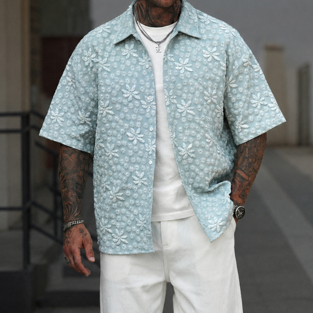 Men Plaid Summer Streetwear Vintage Flannels Short Sleeve Casual Shirt