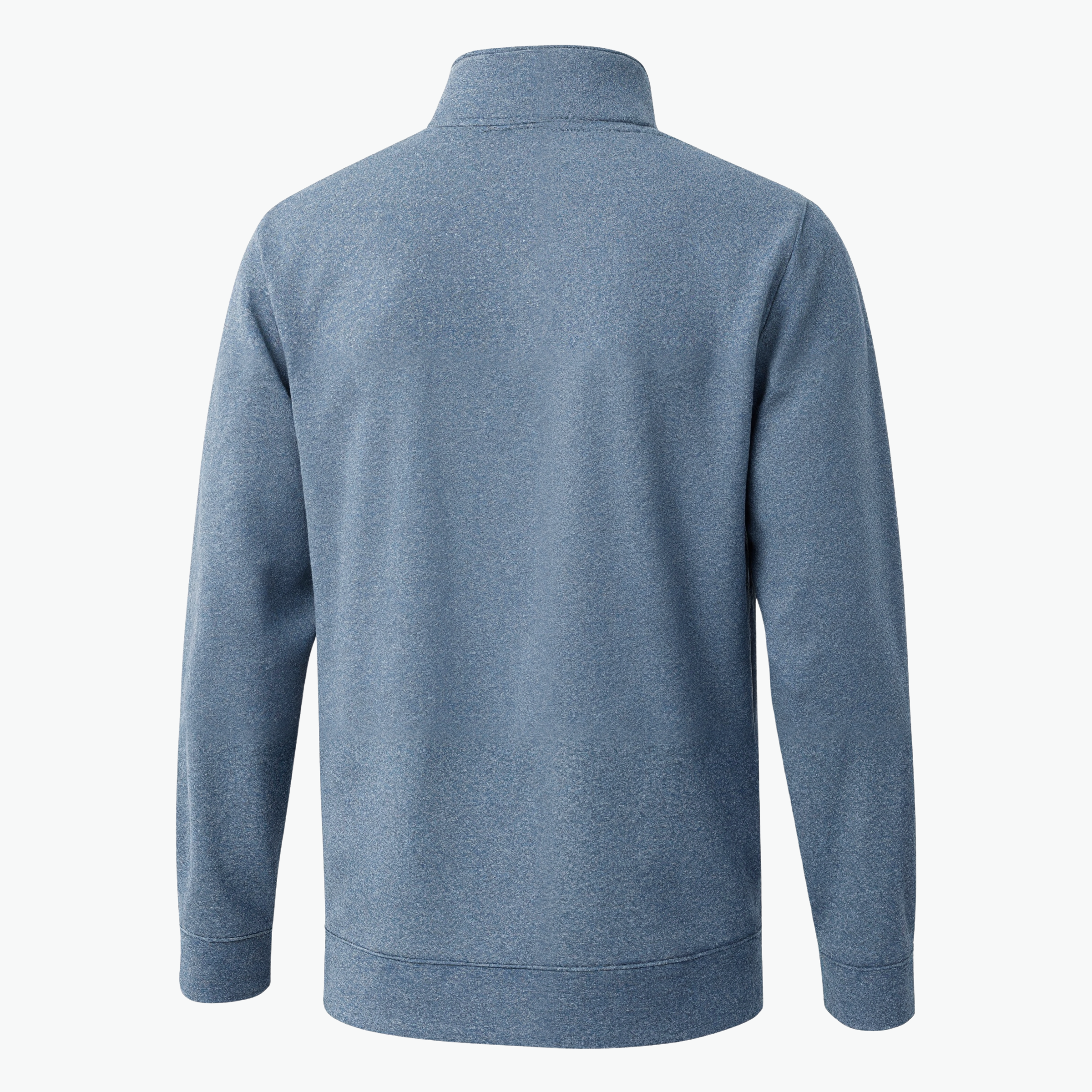 Quarter Zip Melange Pullover For Men