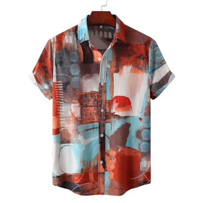 Personalized Abstract Print Shirt