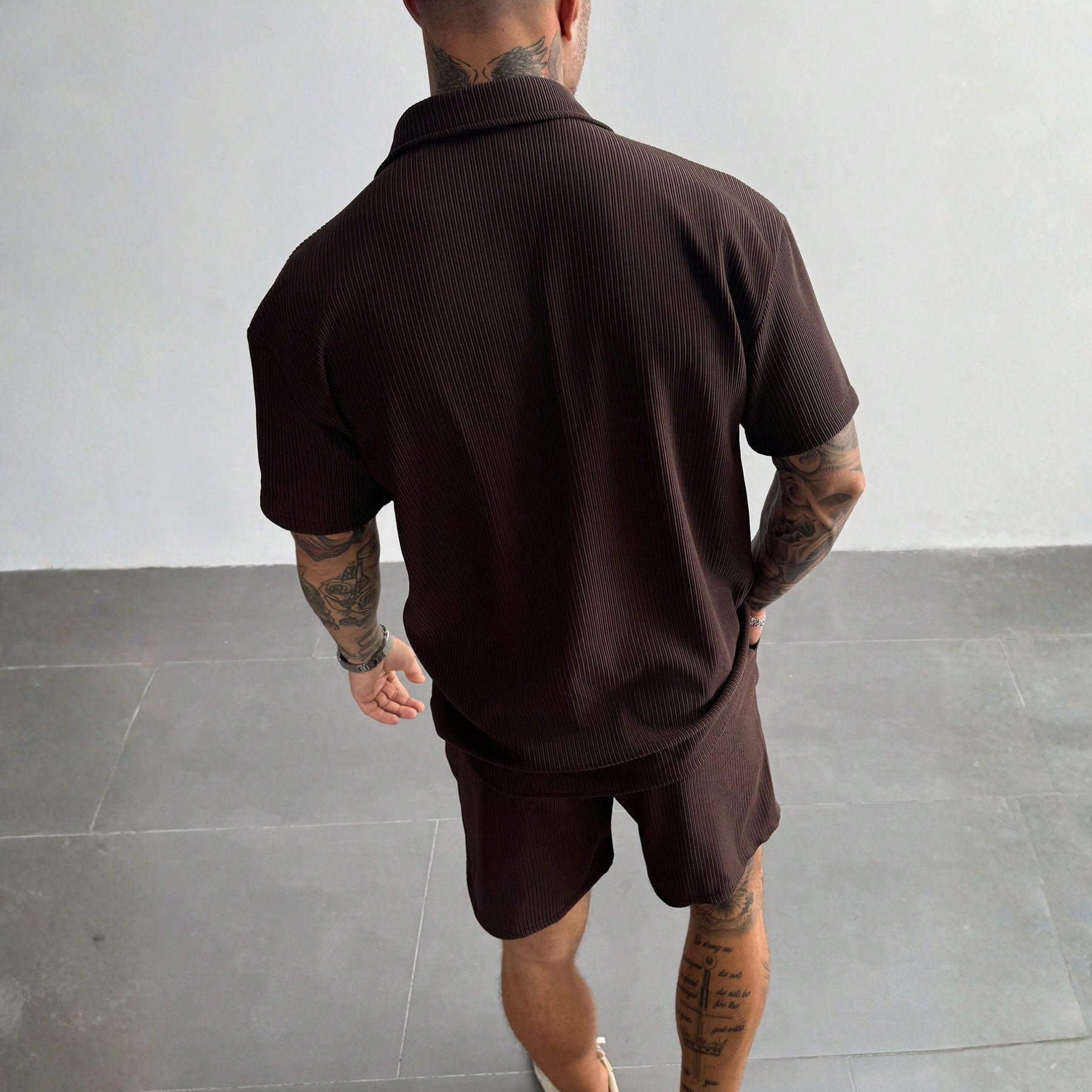 Vintage Men's Ribbed Knit Shirt