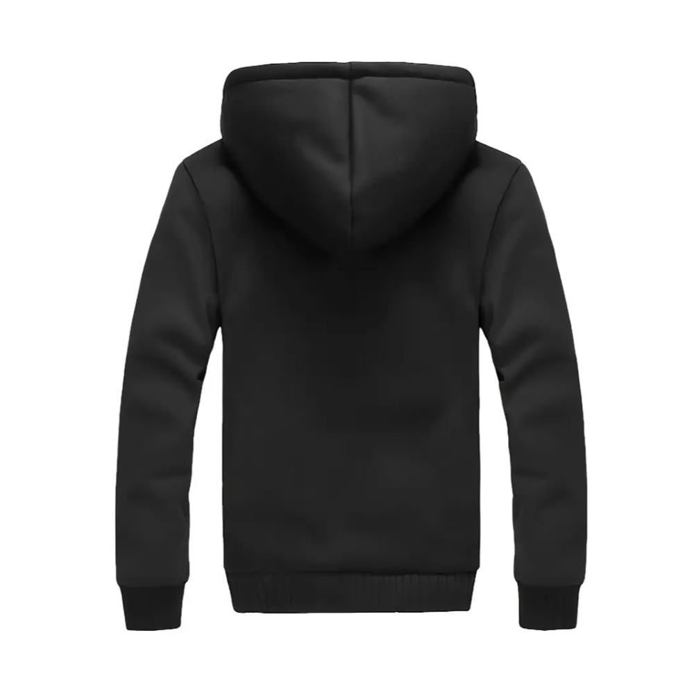 Warm Fleece Hooded Jacket For Men