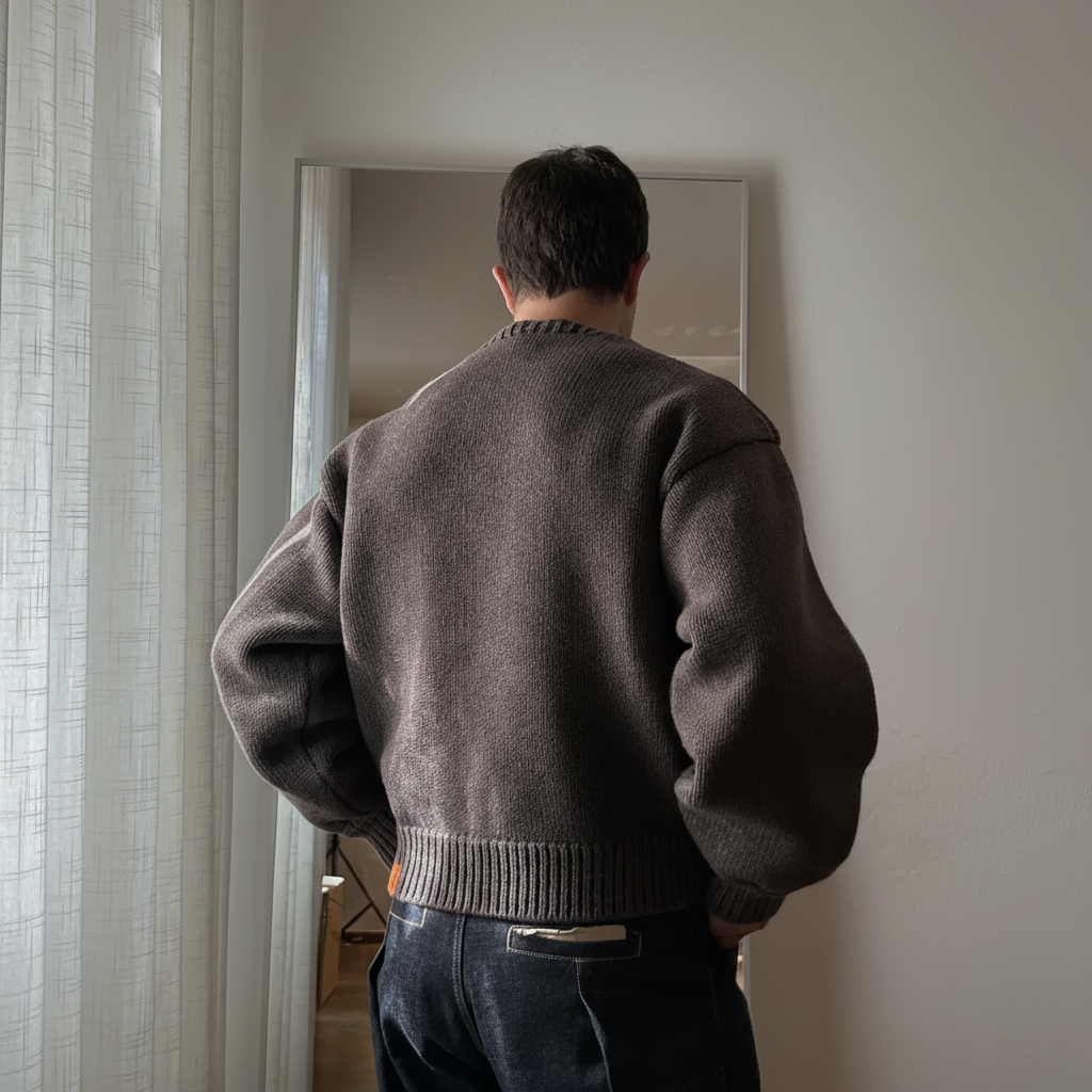 Merino Cashmere Structured Cardigan Jacket