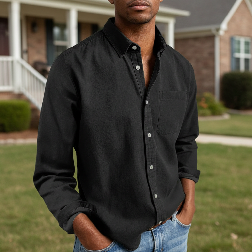 Button Up Shirt With Adjustable Cuffs