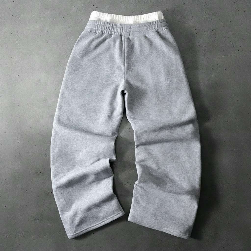 Street Style Wide Pants With Double Zipper And Side Panels