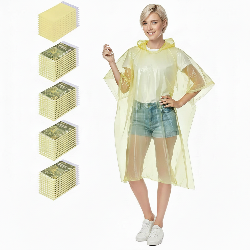Lightweight Disposable Rain Ponchos For Adults