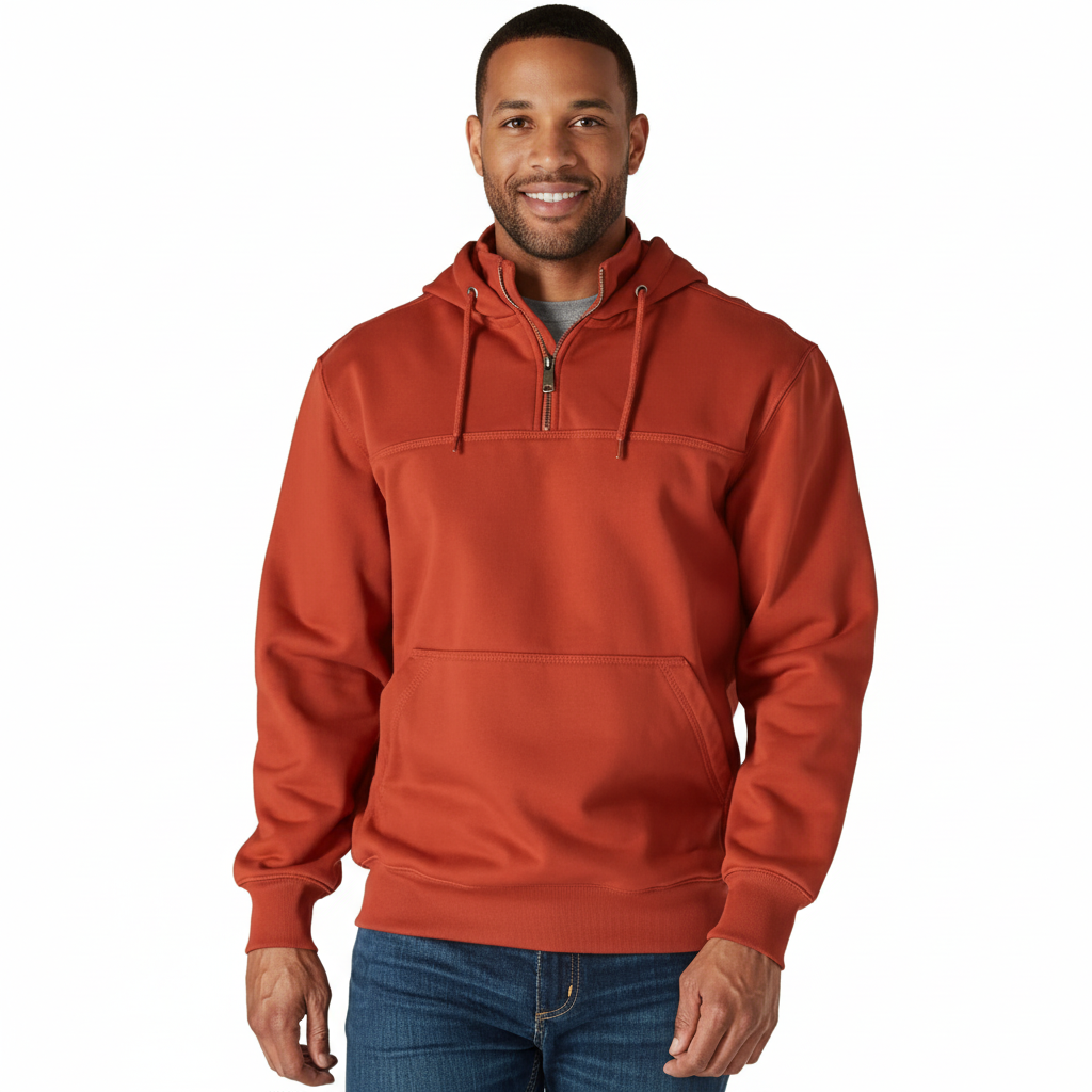 Paxton Quarter Zip Sweatshirt With Hood