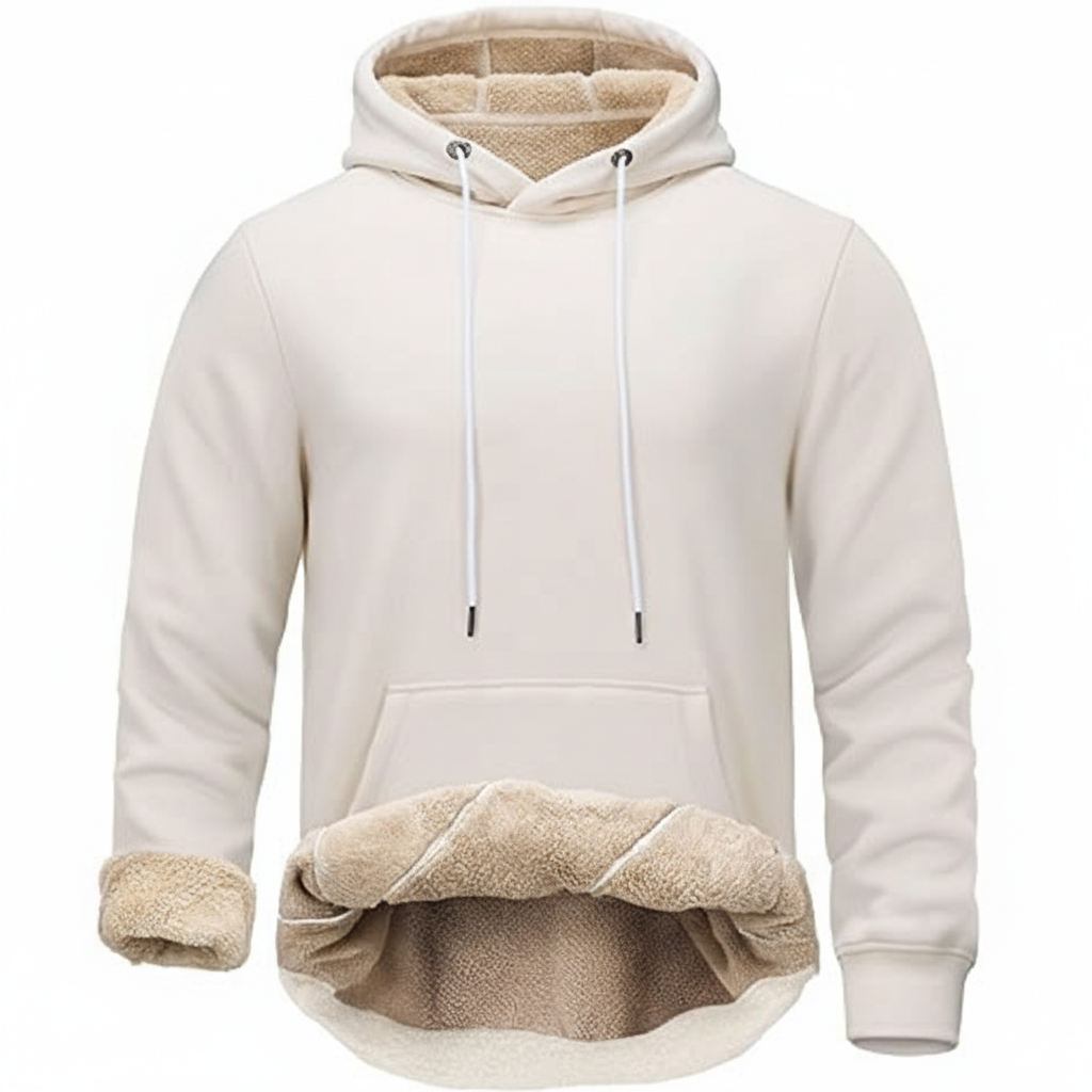 Warm Fleece Lined Pullover Hoodie