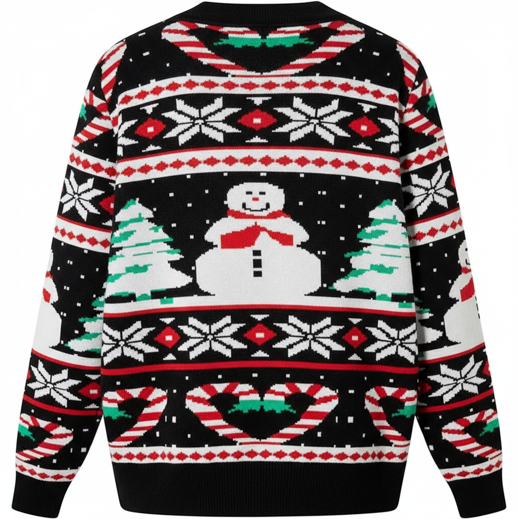 Unisex Ugly Christmas Sweaters Adult Long Sleeve Crewneck Sweaters Funny Top Pullover Xmas Party Family Gatherings