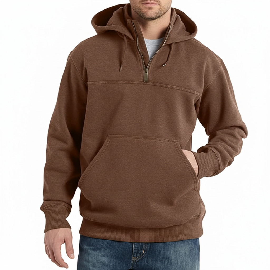 Paxton Quarter Zip Sweatshirt With Hood