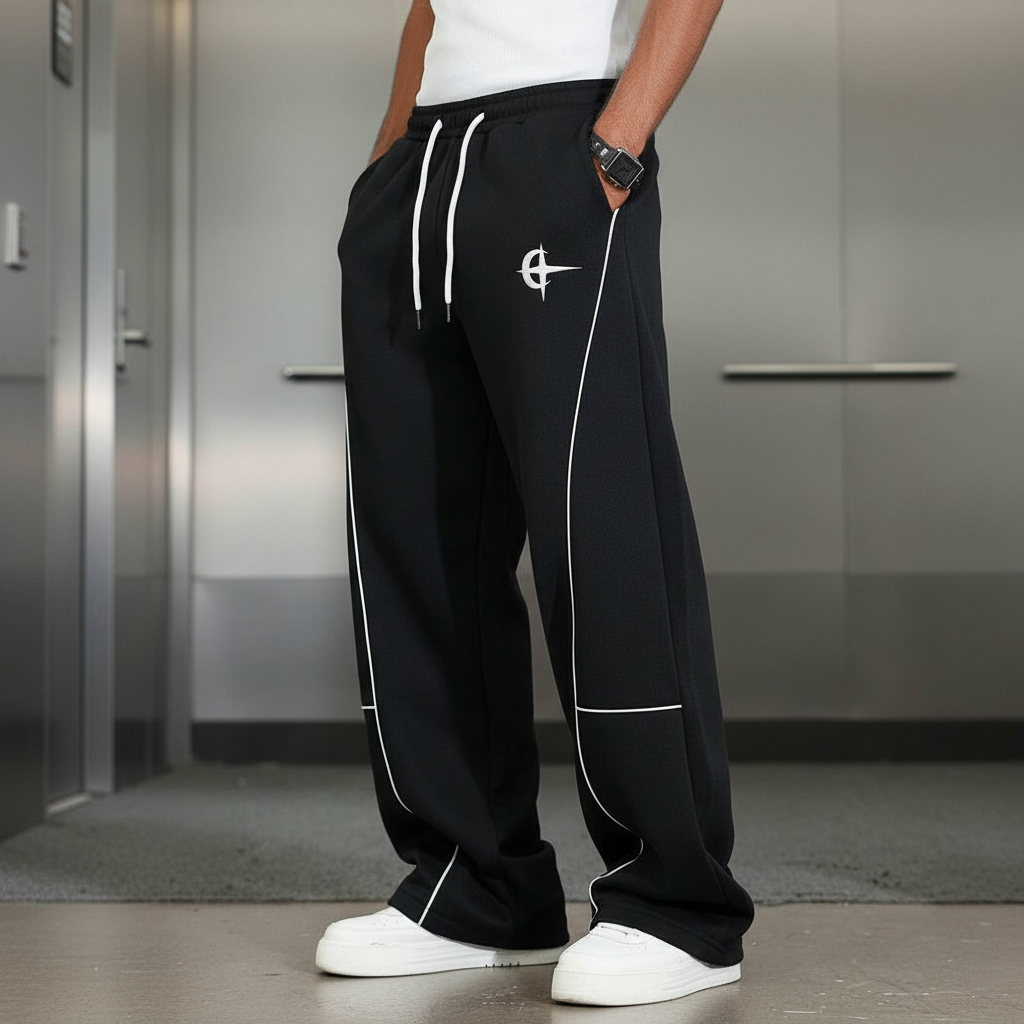 Athletic Sweatpants With Drawstring And Pocket For Men