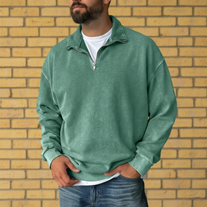 Soft Knit Half Zip Sweatshirt