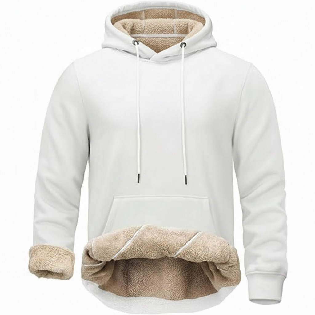Warm Fleece Lined Pullover Hoodie