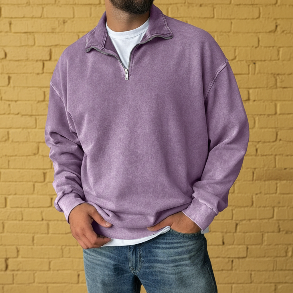 Soft Knit Half Zip Sweatshirt