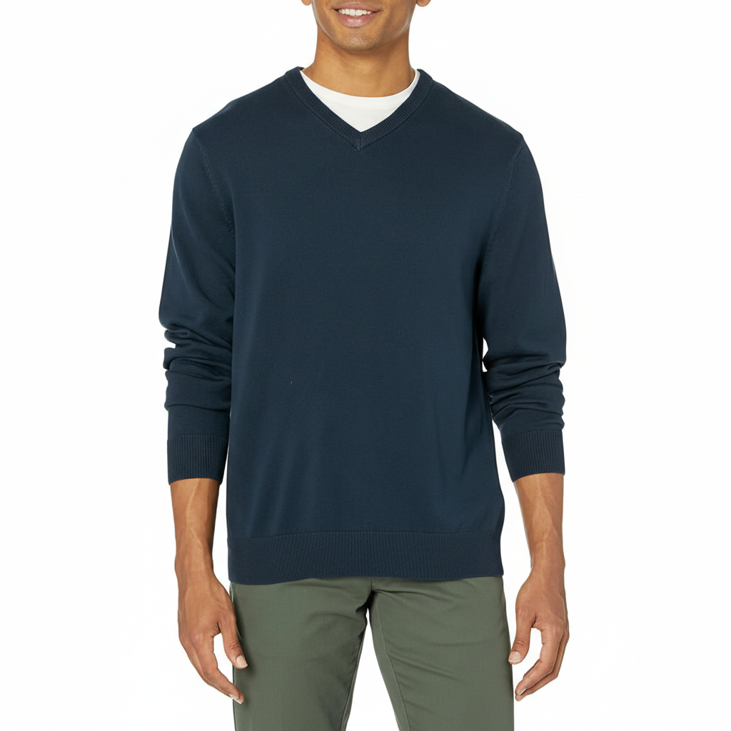 Men's V-Neck Pullover Sweater (Available in Big & Tall)