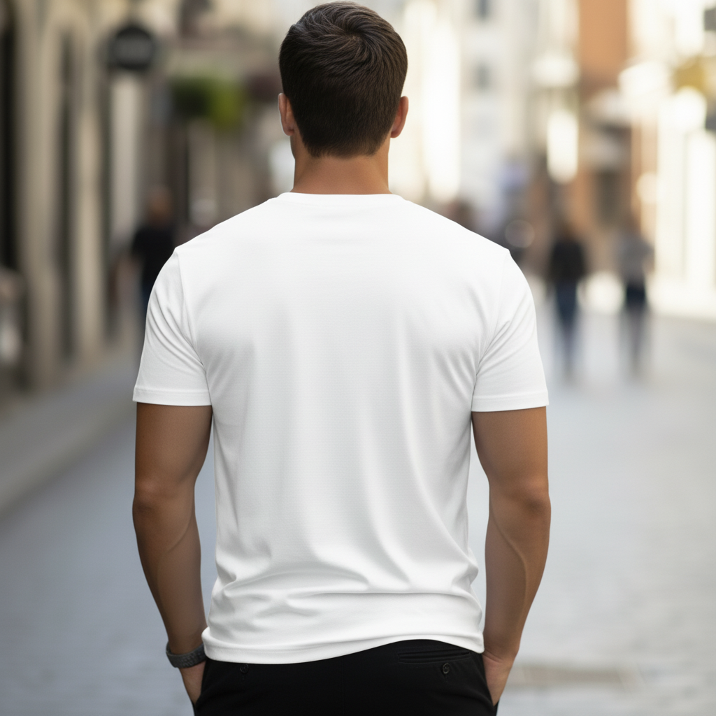 Short Sleeve Round Design T Shirt For Men