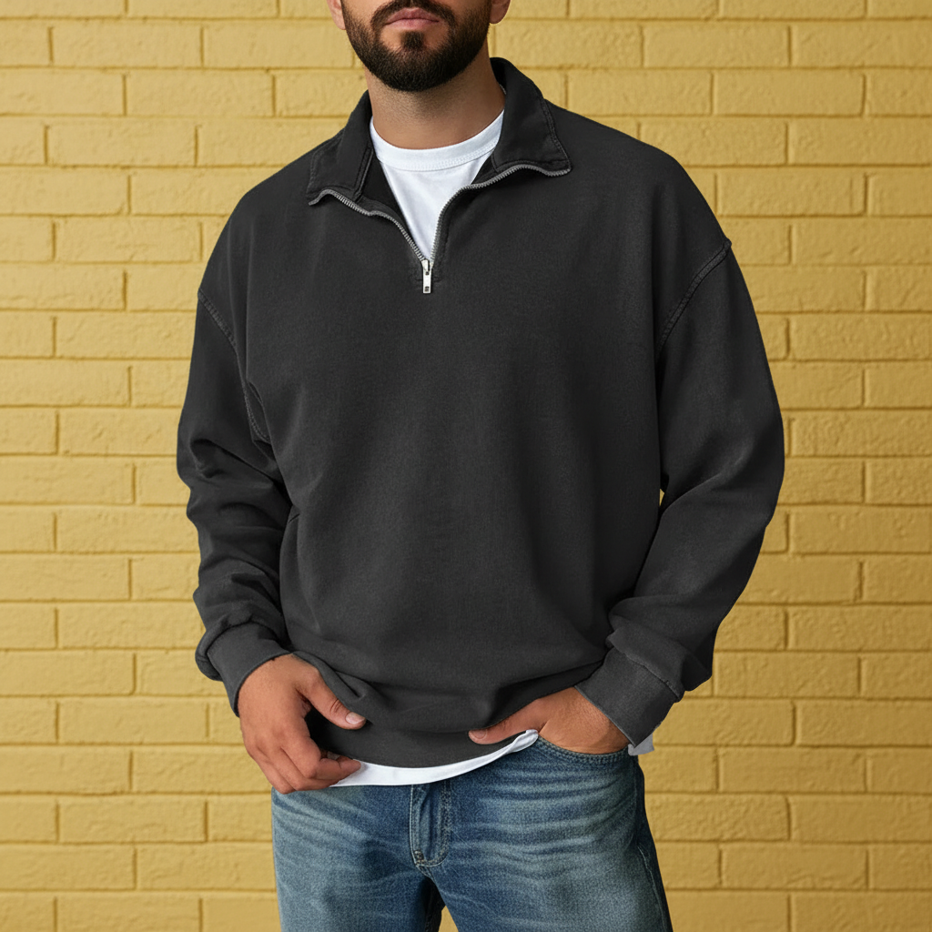 Soft Knit Half Zip Sweatshirt