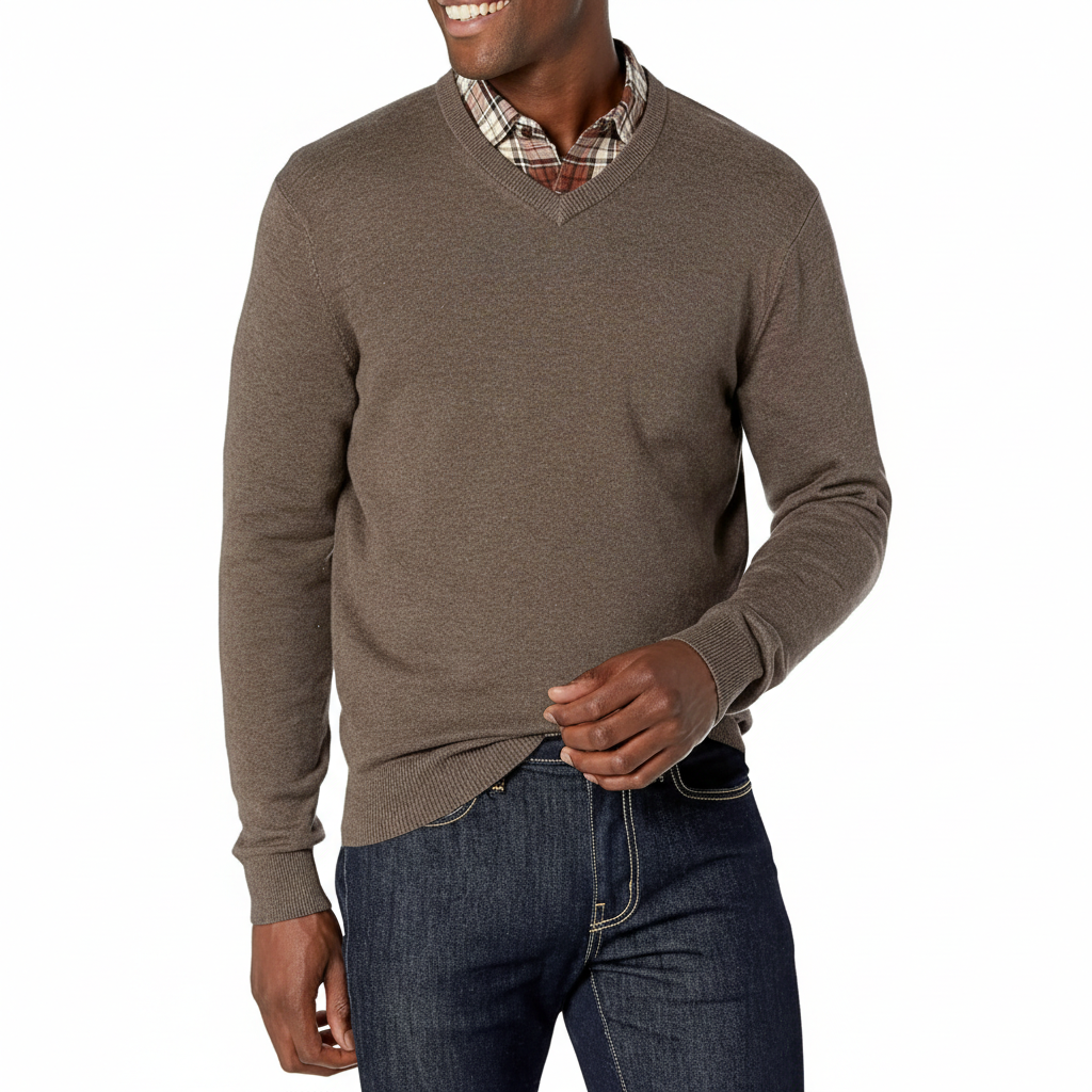 Men's V-Neck Pullover Sweater (Available in Big & Tall)