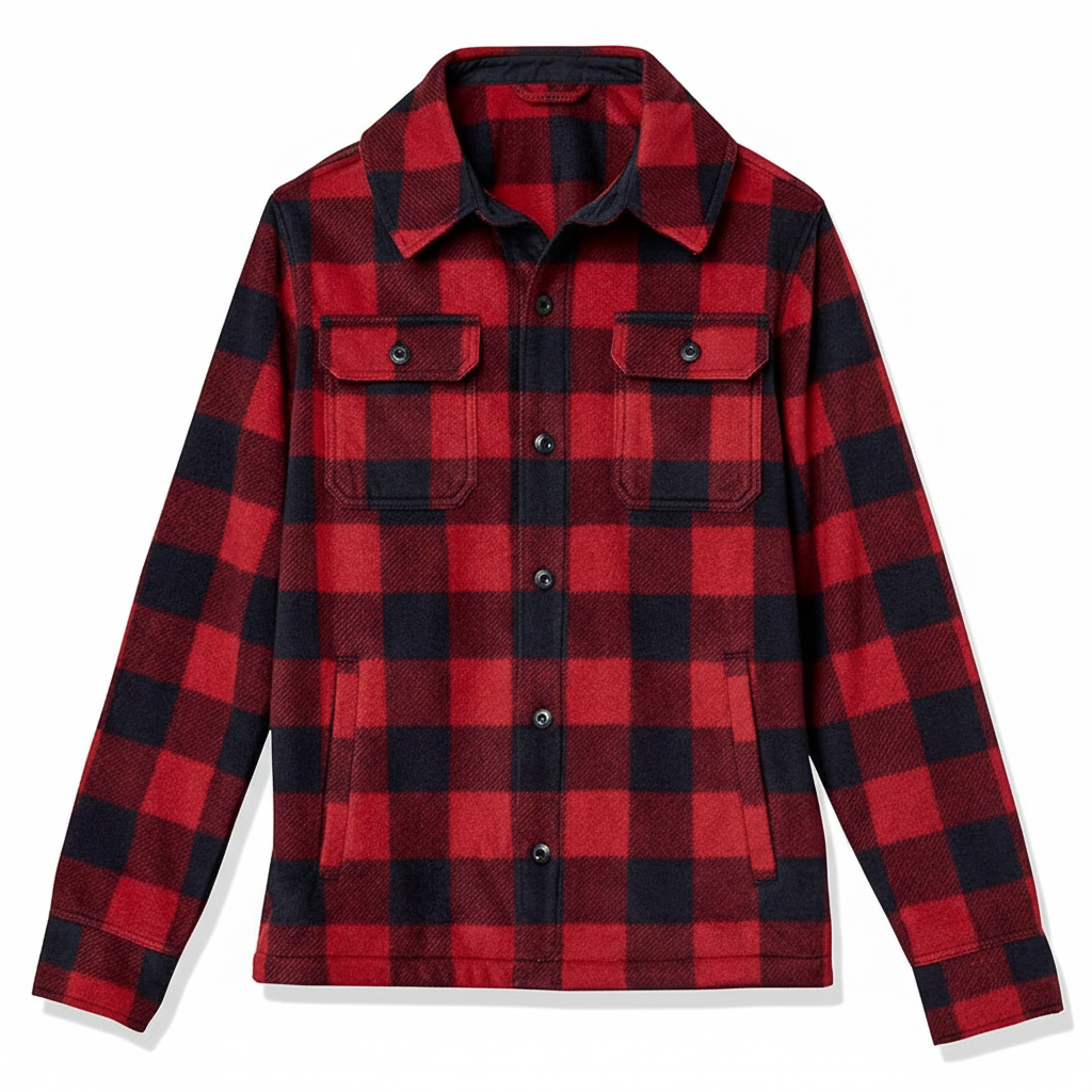 Men's Long Sleeve Polar Fleece Shirt Jacket