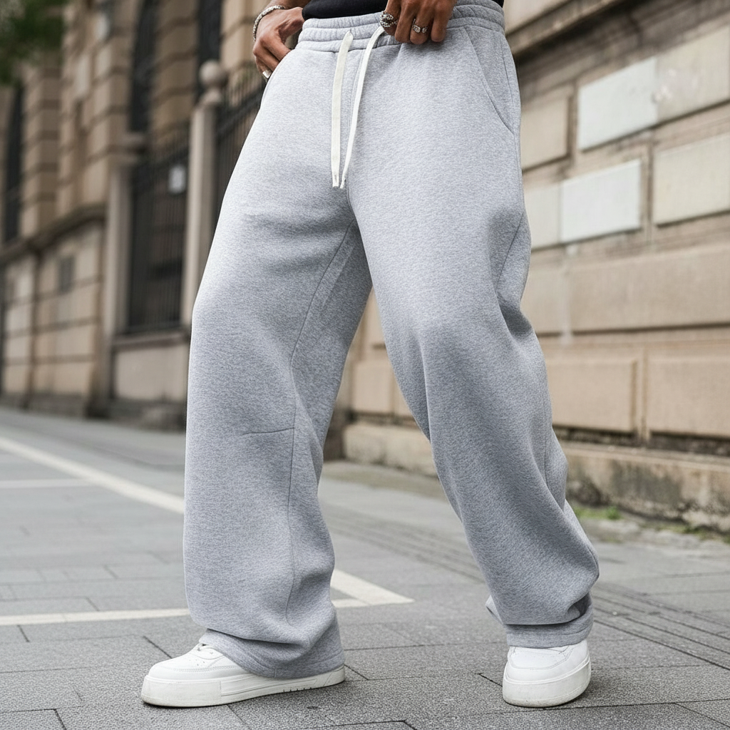 Athletic Sweatpants With Drawstring And Pocket For Men