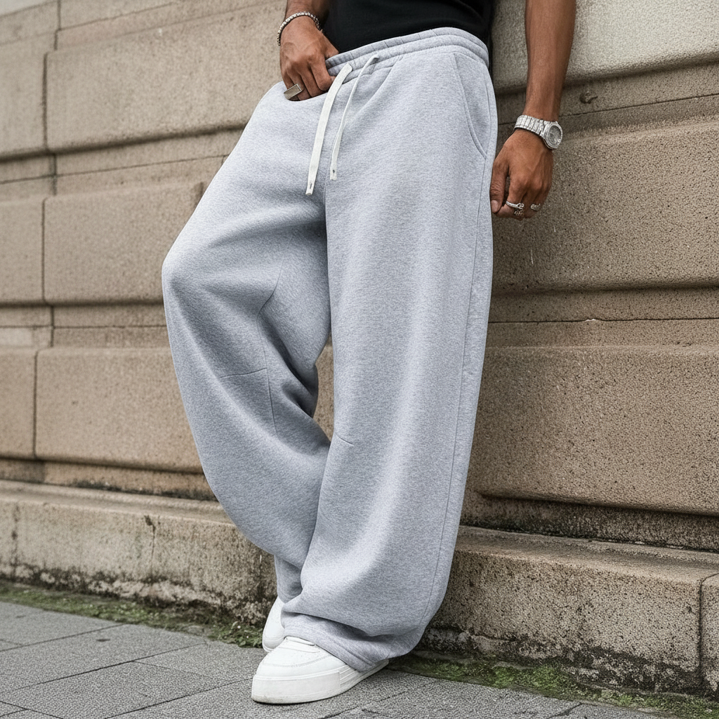 Athletic Sweatpants With Drawstring And Pocket For Men