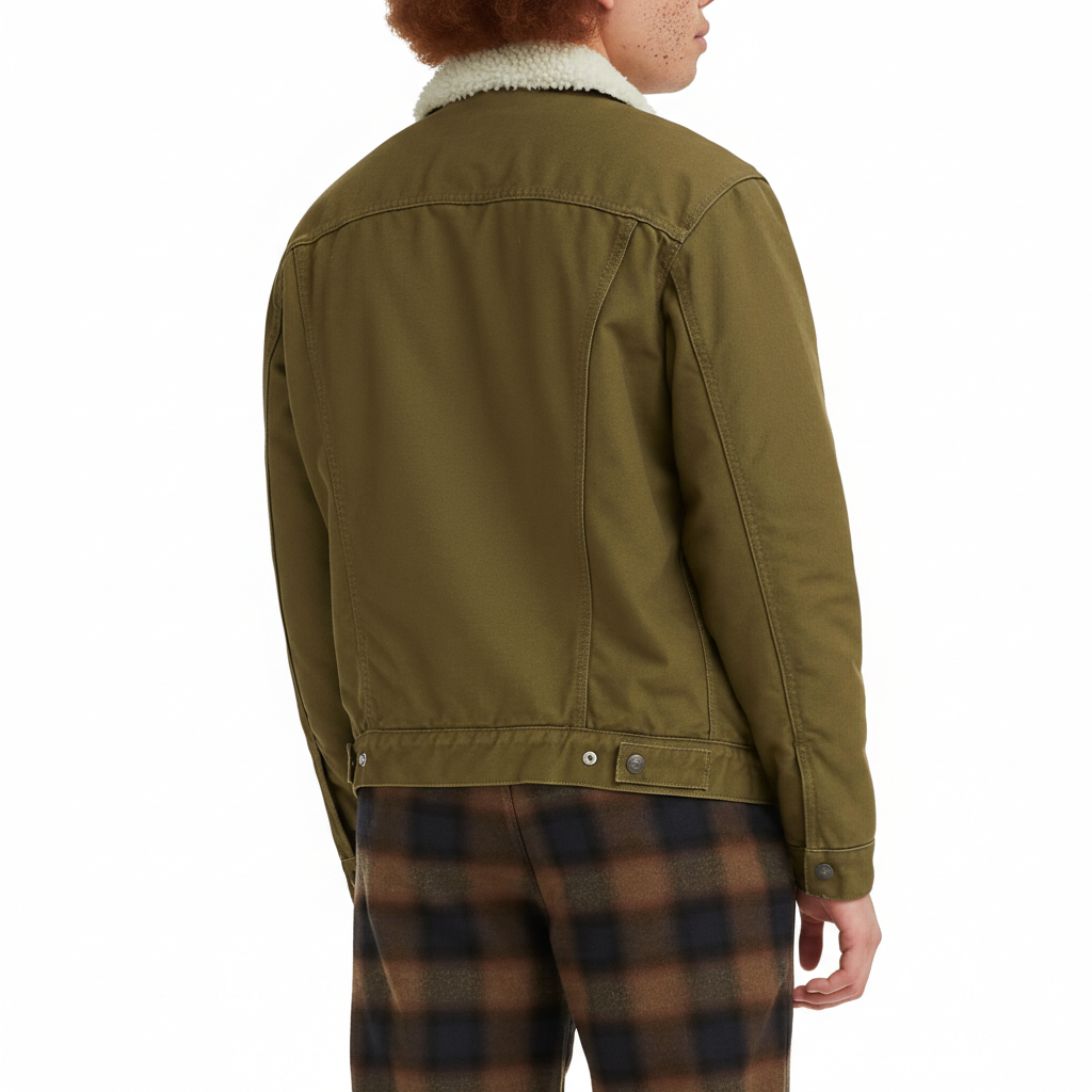Men Sherpa Trucker Jacket