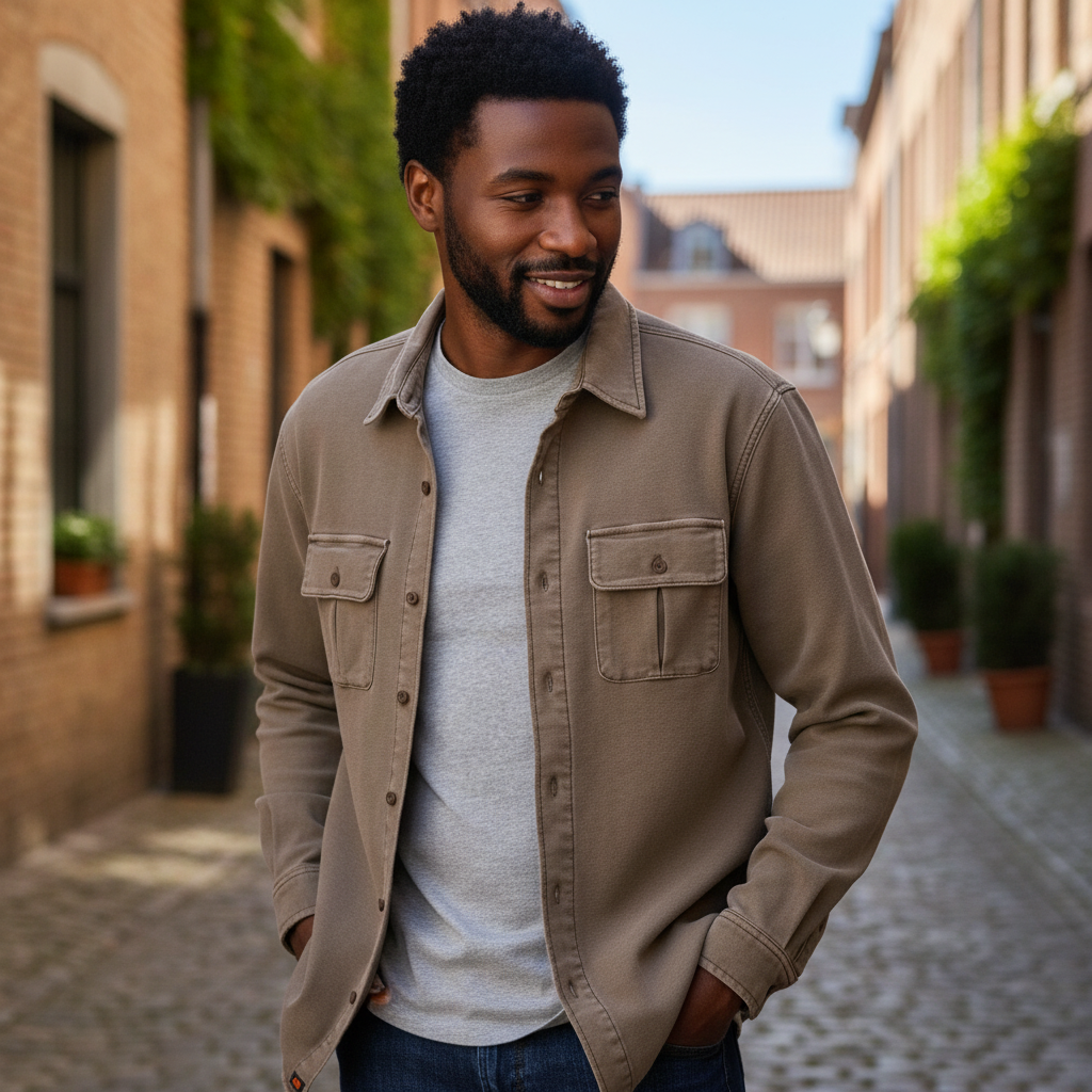 Comfort Terry Shirt Jacket