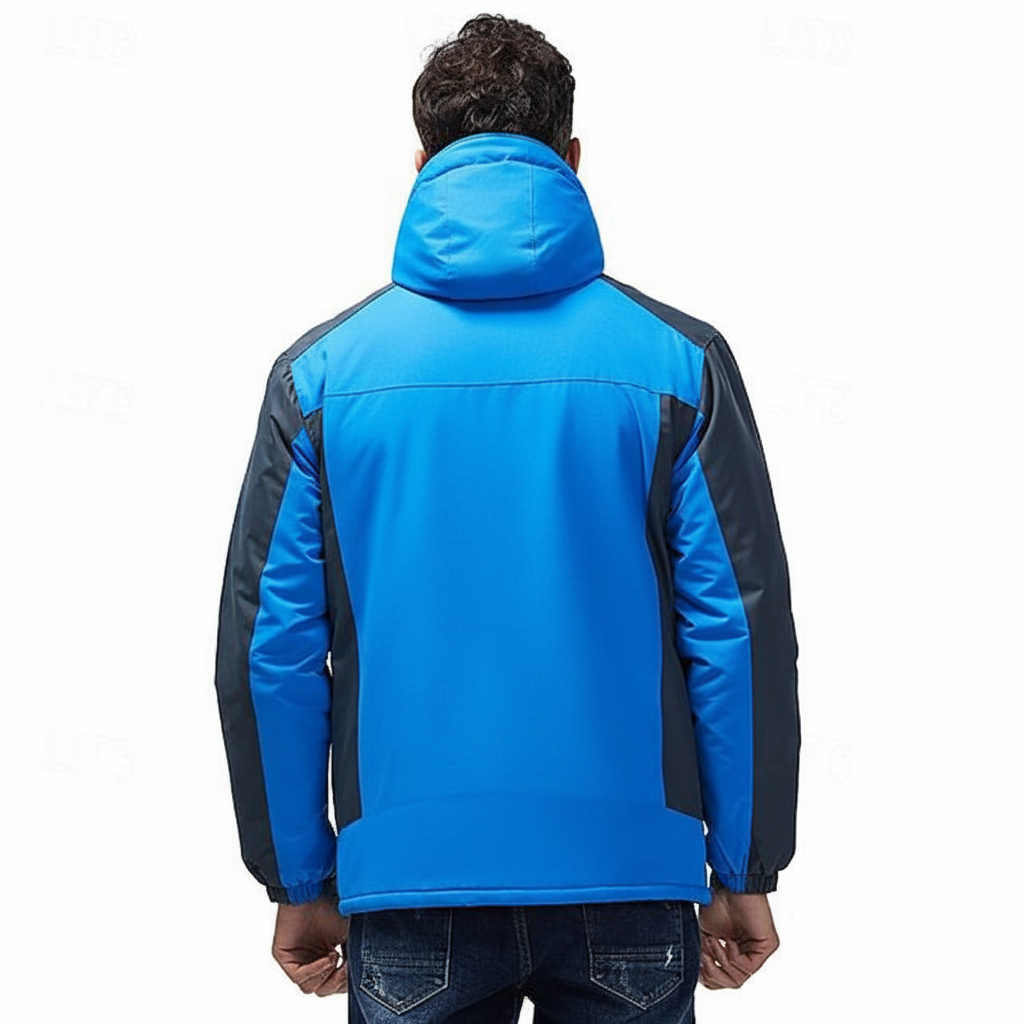 Insulated And Waterproof Jacket With Detachable Hood 