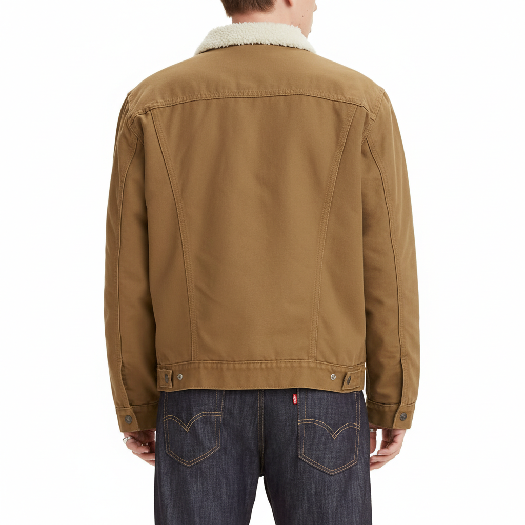 Men Sherpa Trucker Jacket