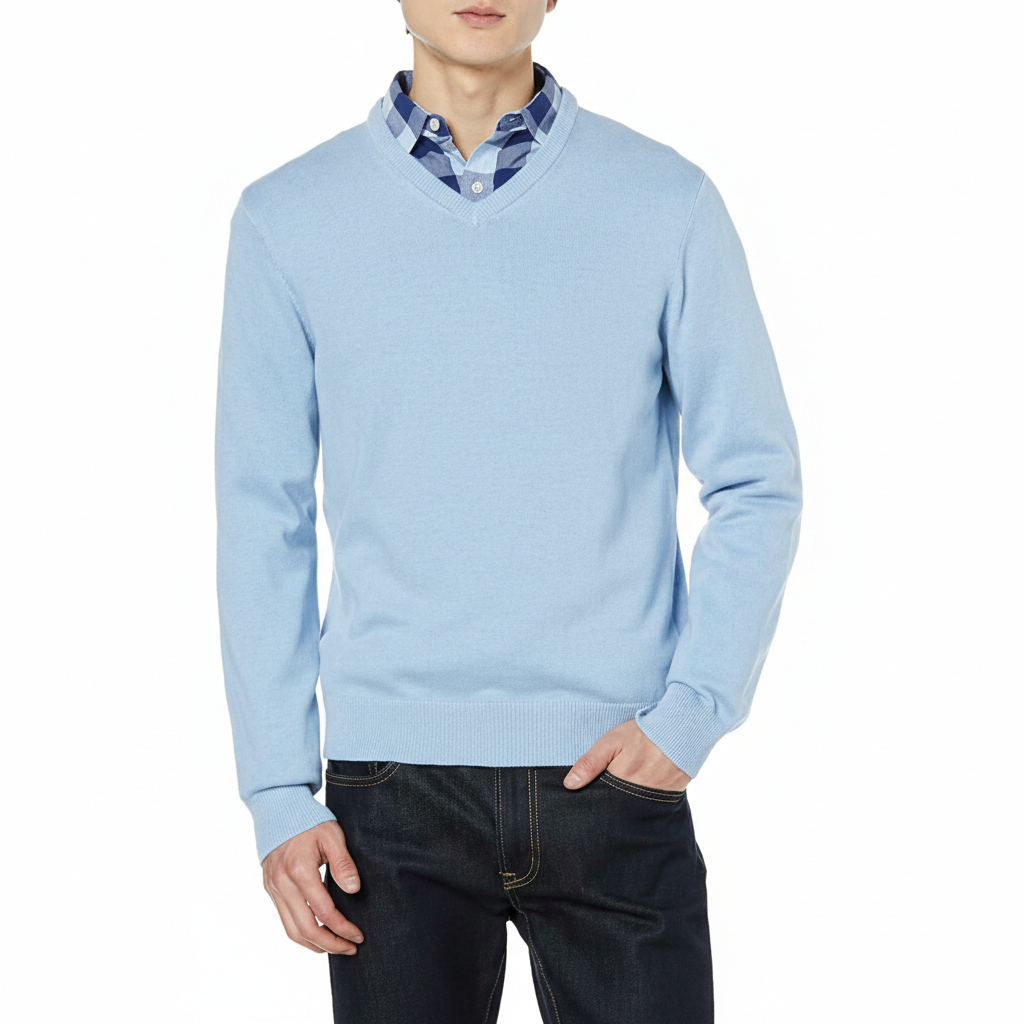 Men's V-Neck Pullover Sweater (Available in Big & Tall)