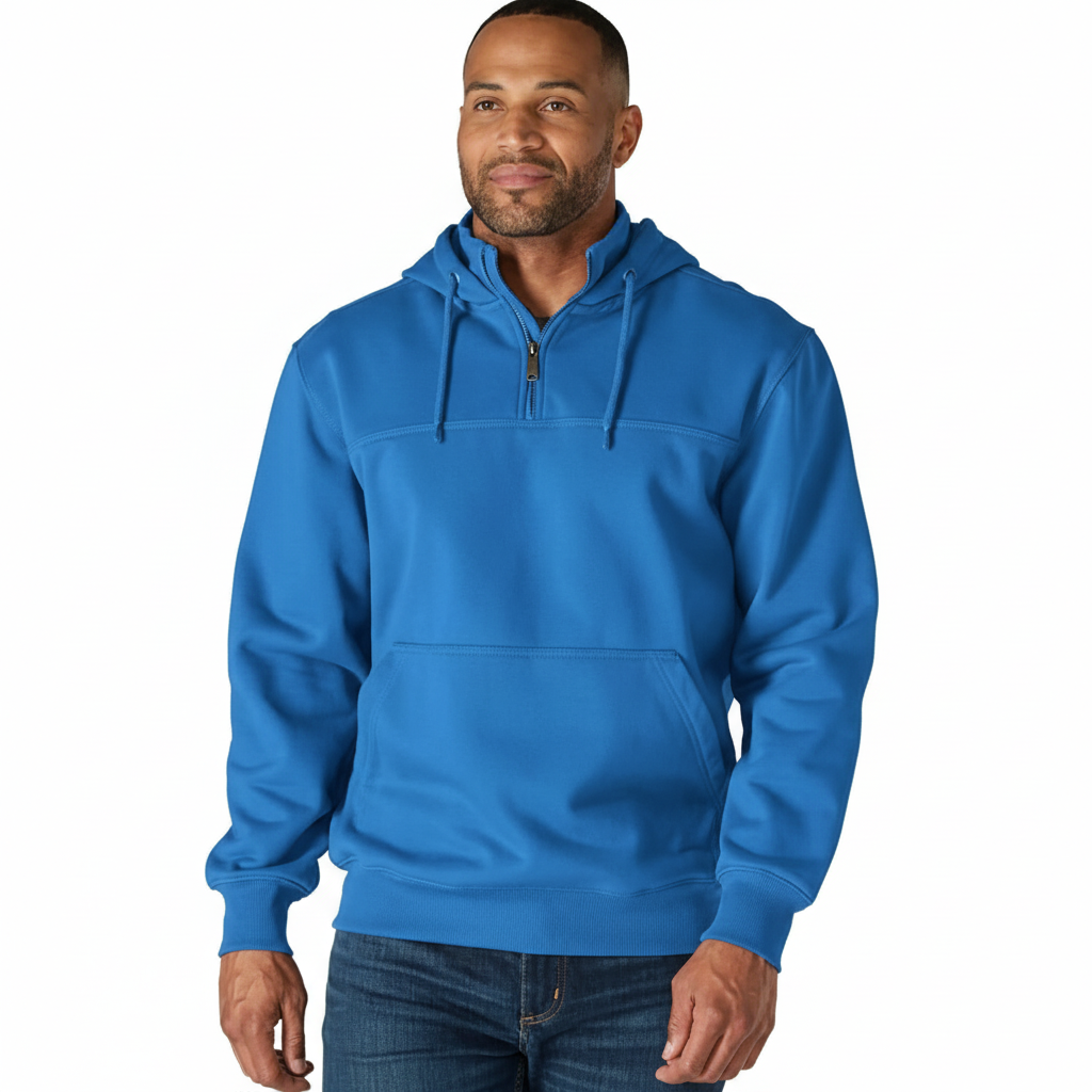 Paxton Quarter Zip Sweatshirt With Hood