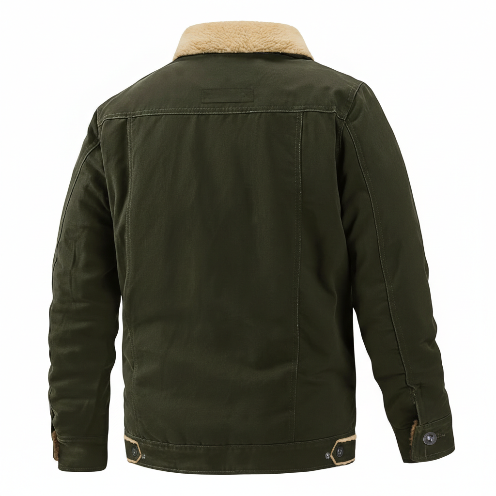 Mens Winter Jacket Thick Thermal Cotton Warm Fleece Lined