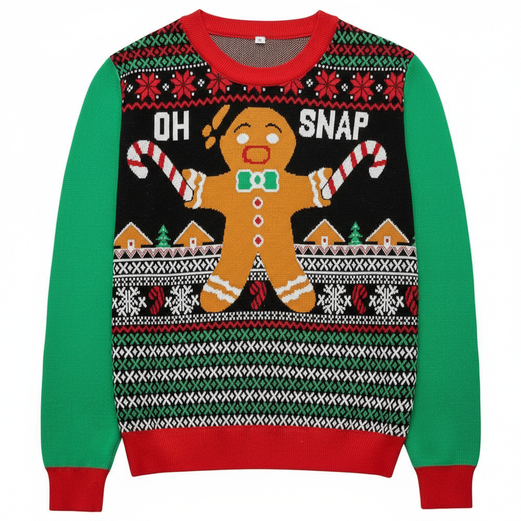 Unisex Ugly Christmas Sweaters Adult Long Sleeve Crewneck Sweaters Funny Top Pullover Xmas Party Family Gatherings