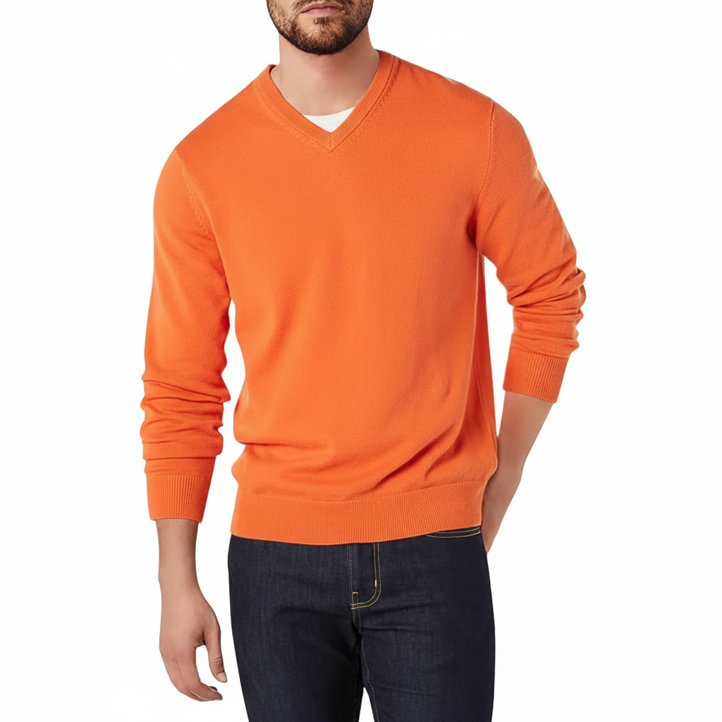 Men's V-Neck Pullover Sweater (Available in Big & Tall)