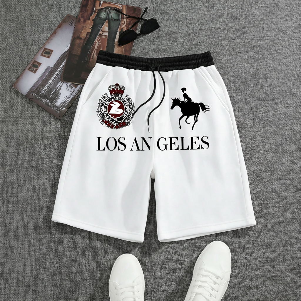 Casual Drawstring Track Shorts For Men