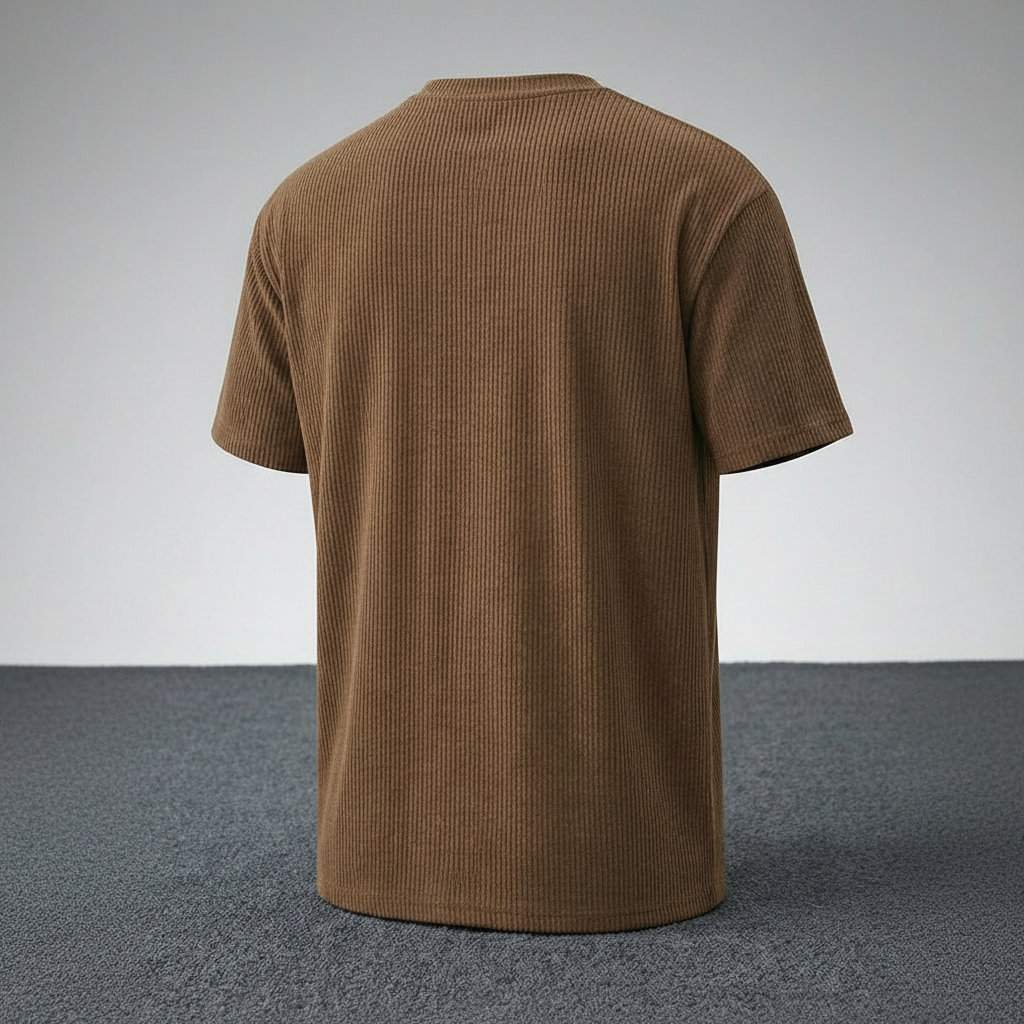 Loose Fit Round Short Sleeve Tee Shirt For Men