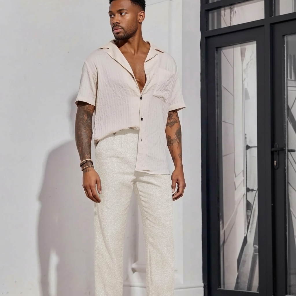 Casual Lightweight Summer Beach Pants For Men